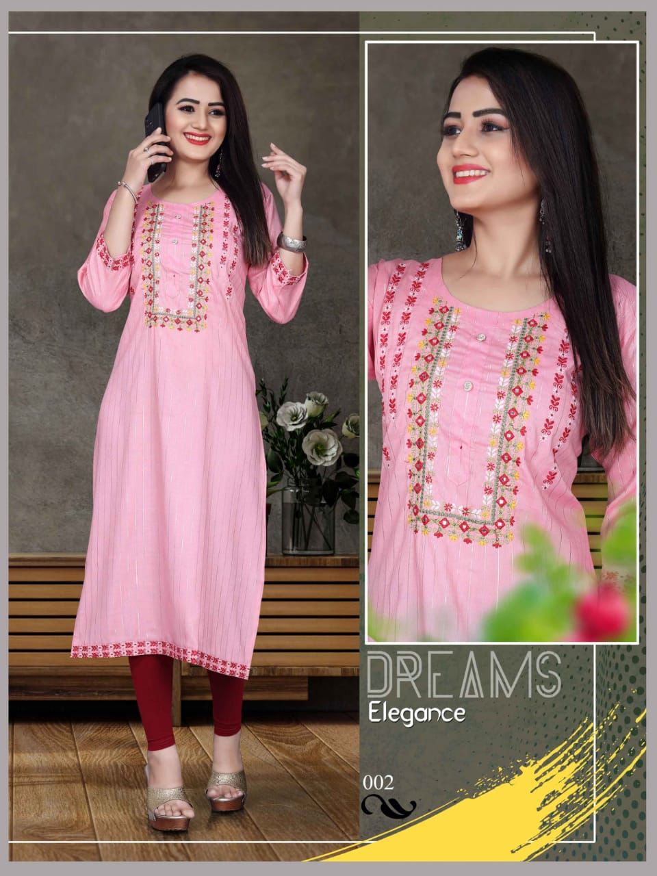 Elegance 001 Fancy Casual Daily Wear Rayon Kurti Collection
